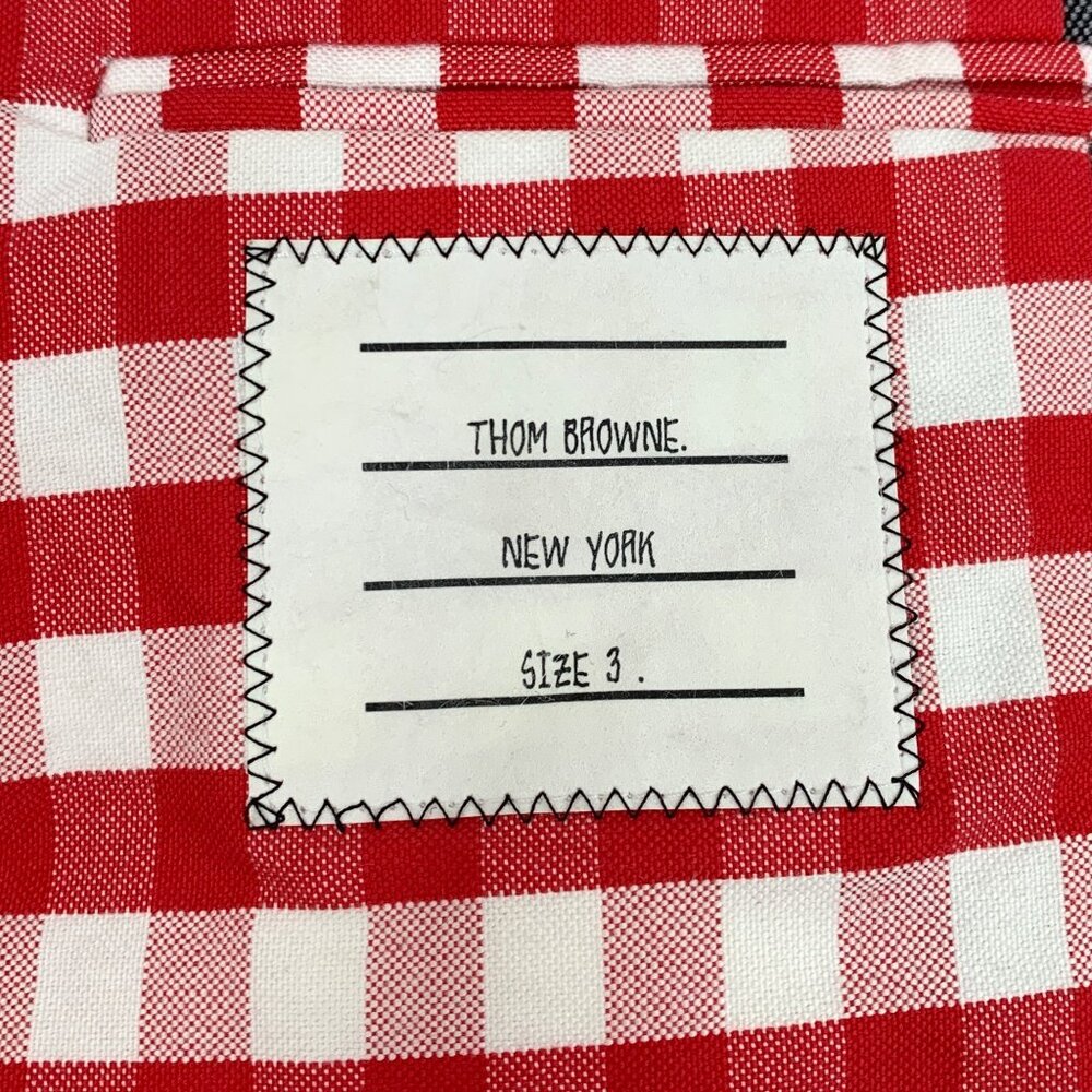 Thom Browne patchwork plaid wool blazer - image 6